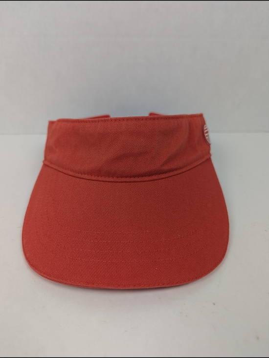 Tory Burch Sport Performance Burnt Orange Red Adjustable Visor Tennis Golf - Picture 3 of 13